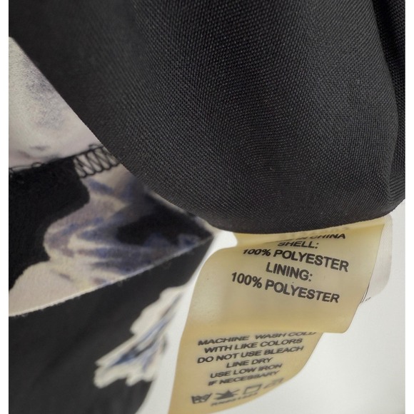 Vince Camuto Women's Black Floral Fit & Flare Dress Sz 10 Feminine Event Preppy - Picture 8 of 12